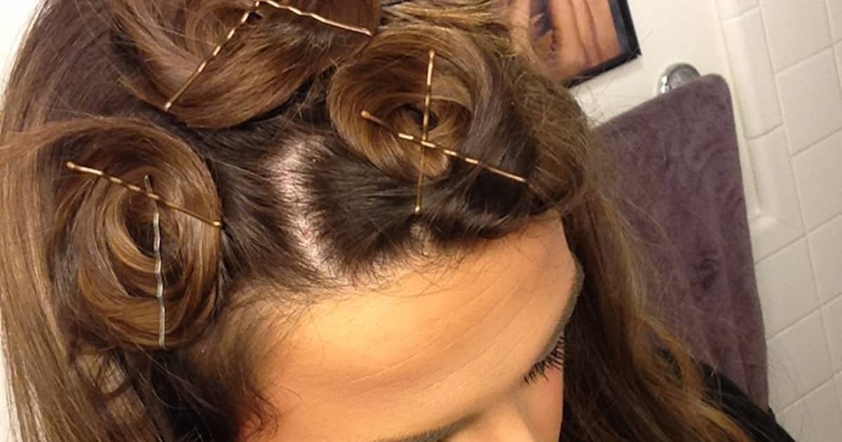 Curl Your Hair Without Heat Using Pins